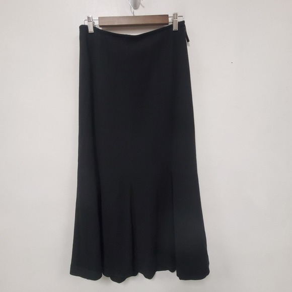 Eileen Fisher Dresses & Skirts - Eileen Fisher Wool Blend Midi Skirt Size S Black Chic Elevated Career Office